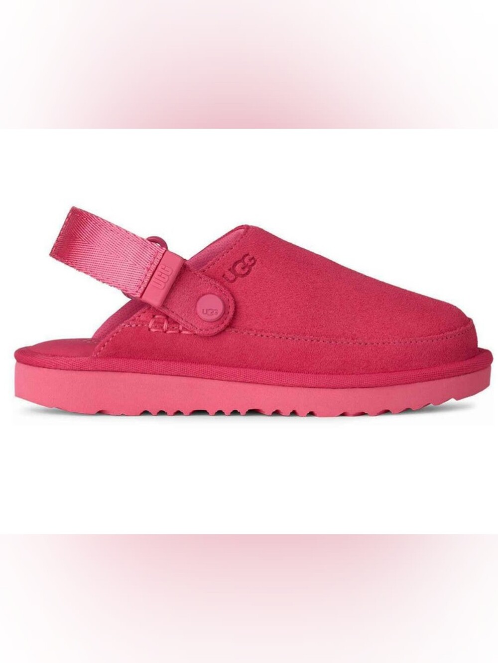 🎀 UGG Pink Bloom Goldenstar Suede Clogs Adjustable Women’s 6